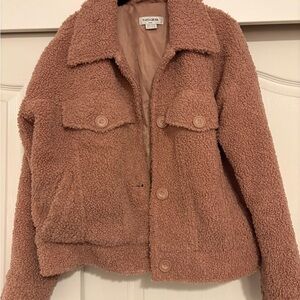 Noize Women's Blush Teddy Jacket